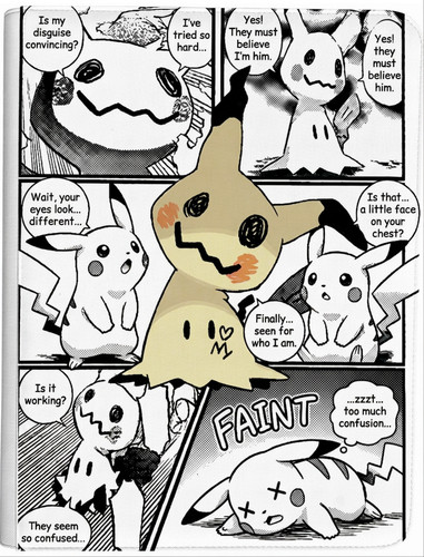 Mimikyu manga fumetto - fumetto, arte