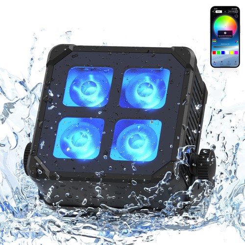 10x 60w rgbwa batteria led - rgbwa, uv
